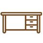 wood desk
